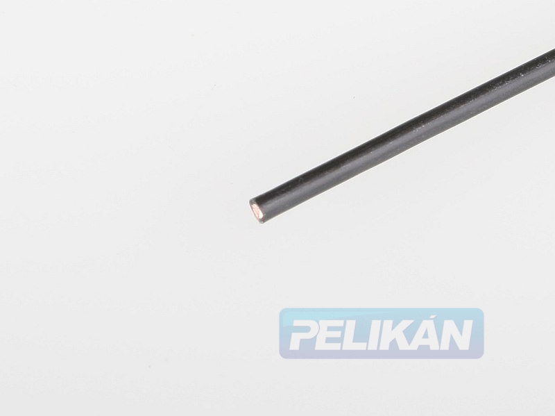 Kabel silikon 1.0mm2 1m (černý),