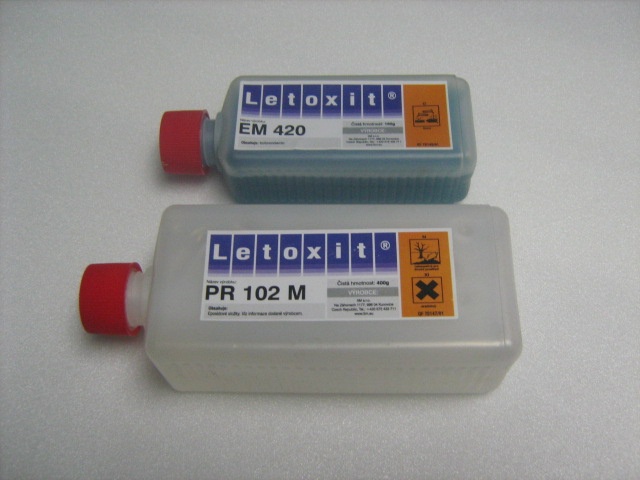 Laminovací pryskyřice LETOXIT velká, hmotnost 400 + 160g,